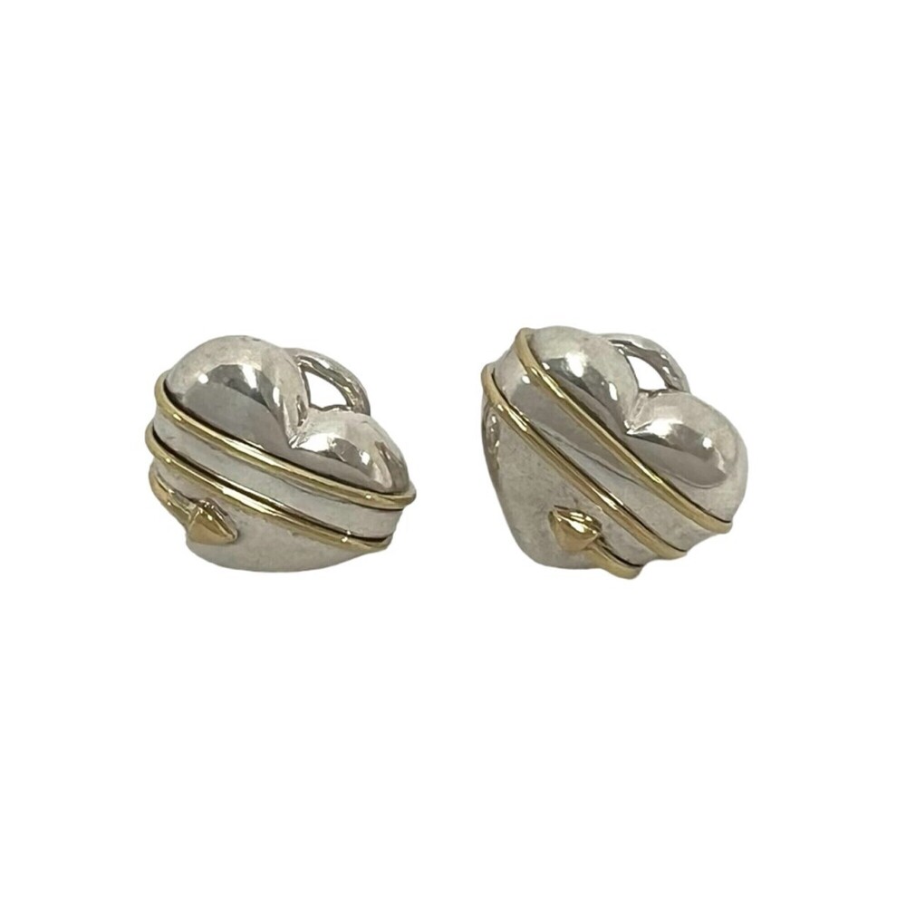 TIFFANY & CO. Vintage 18k Gold Heart Earrings